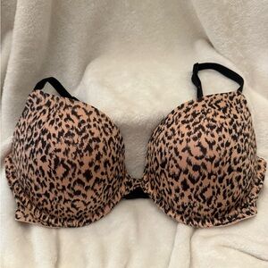 Victoria's Secret Leopard Print Bra - Black and Tan